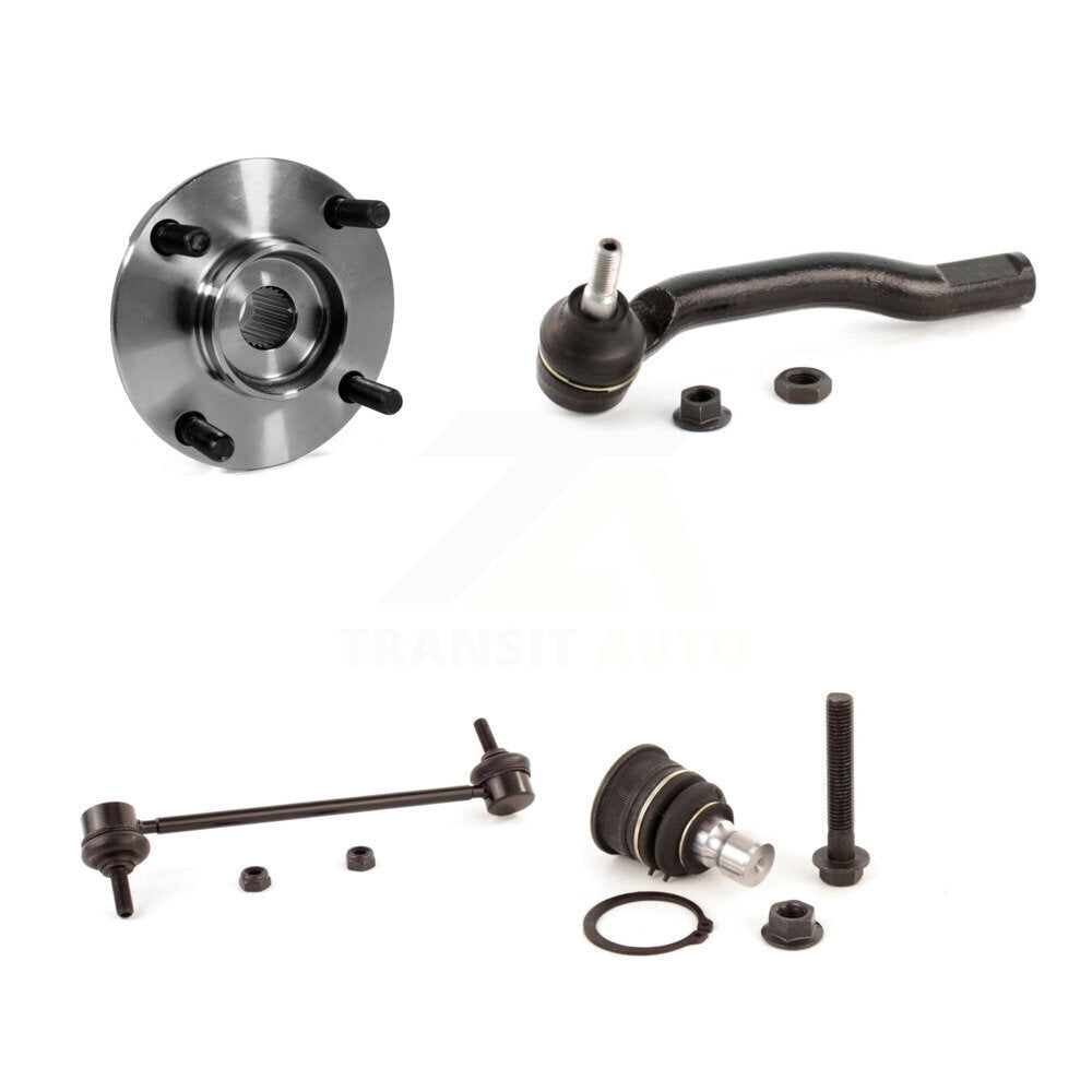 Hub Bearing Lower Ball Joint Outer Tie Rod Link Front Right Kit For Nissan Versa