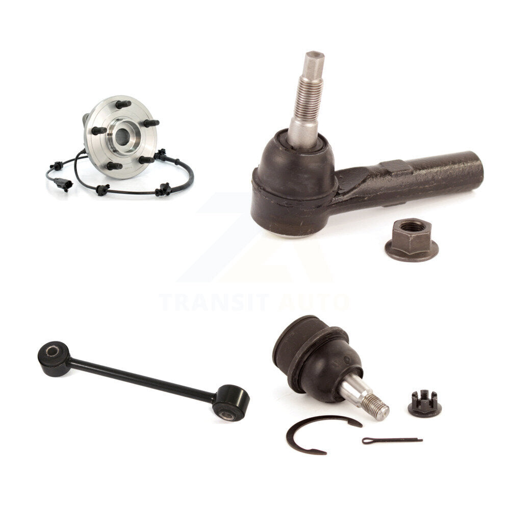 Hub Bearing Lower Ball Joint Outer Tie Rod & Link Front Right Kit For Jeep Grand