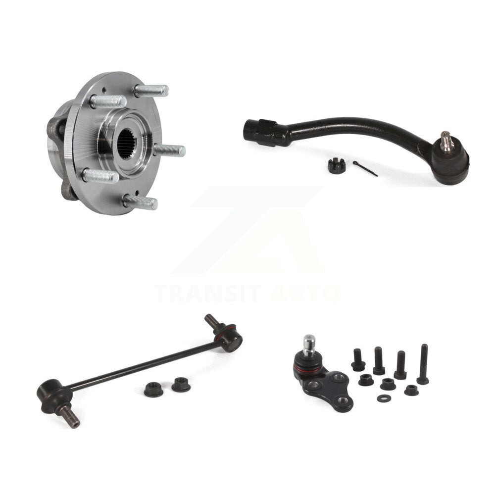 Bearing Lower Ball Joint Outer Tie Rod & Link Front Right Kit For 17-19 Kia Soul