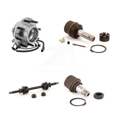 Hub Bearing Upper Lower Ball Joint Link Front Kit For Ford F-350 Super Duty 4WD
