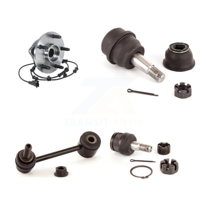 Hub Bearing Upper Lower Ball Joint Sway Bar Link Front Kit For Jeep Wrangler JK