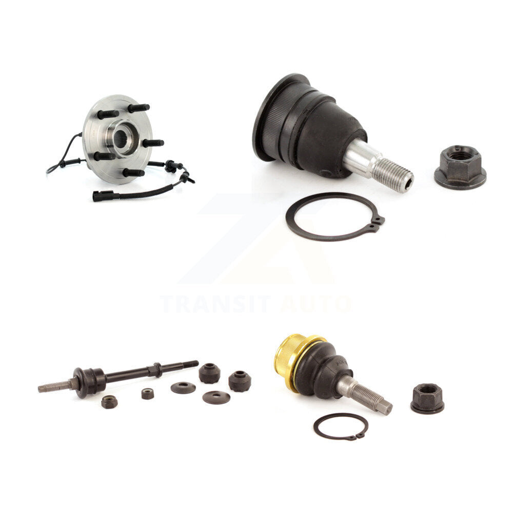 Hub Bearing Upper Lower Ball Joint & Sway Bar Link Front Kit For Dodge Ram 1500