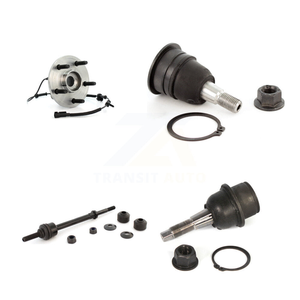 Hub Bearing Upper Lower Ball Joint & Sway Bar Link Front Kit For Dodge Ram 1500
