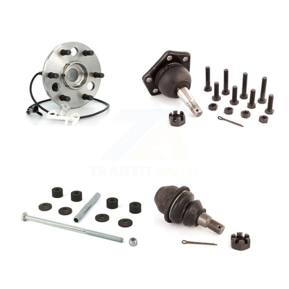 Hub Bearing Upper Lower Ball Joint Sway Bar Link Front Kit For Cadillac Escalade