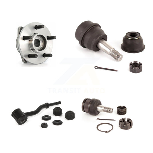 Hub Bearing Upper Lower Ball Joint And Sway Bar Link Front Kit For Jeep Cherokee