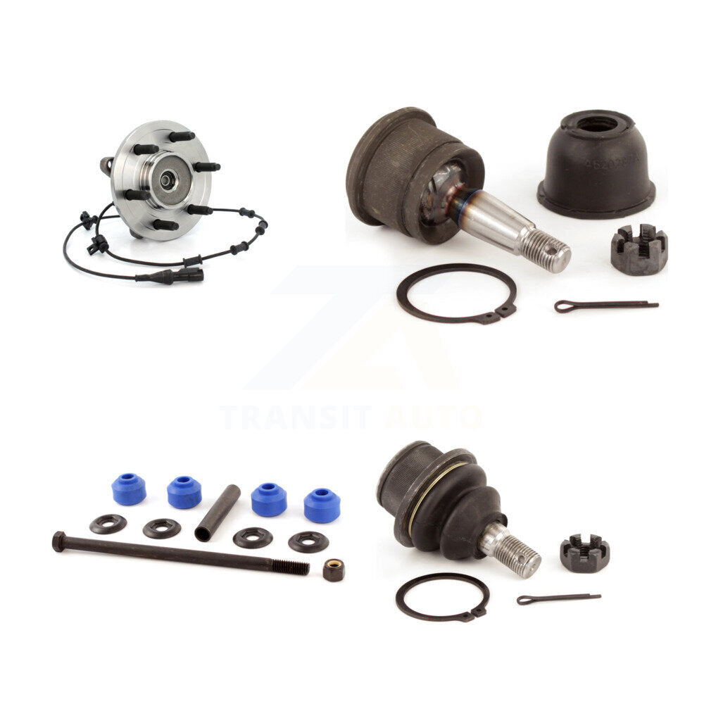 Hub Bearing Upper Lower Ball Joint & Link Front Kit For Ford Expedition Lincoln