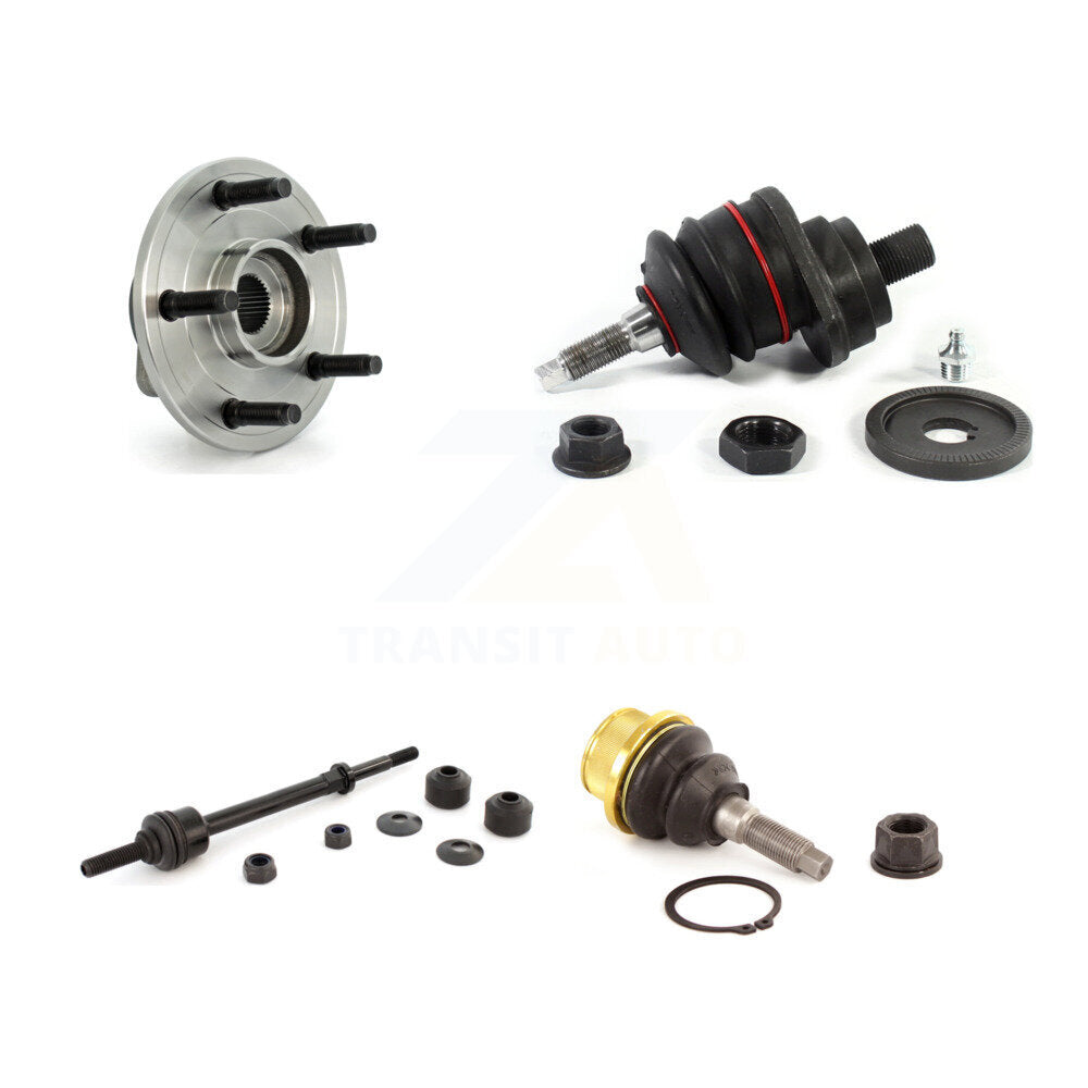 Hub Bearing Upper Lower Ball Joint & Sway Bar Link Front Kit For Dodge Ram 1500