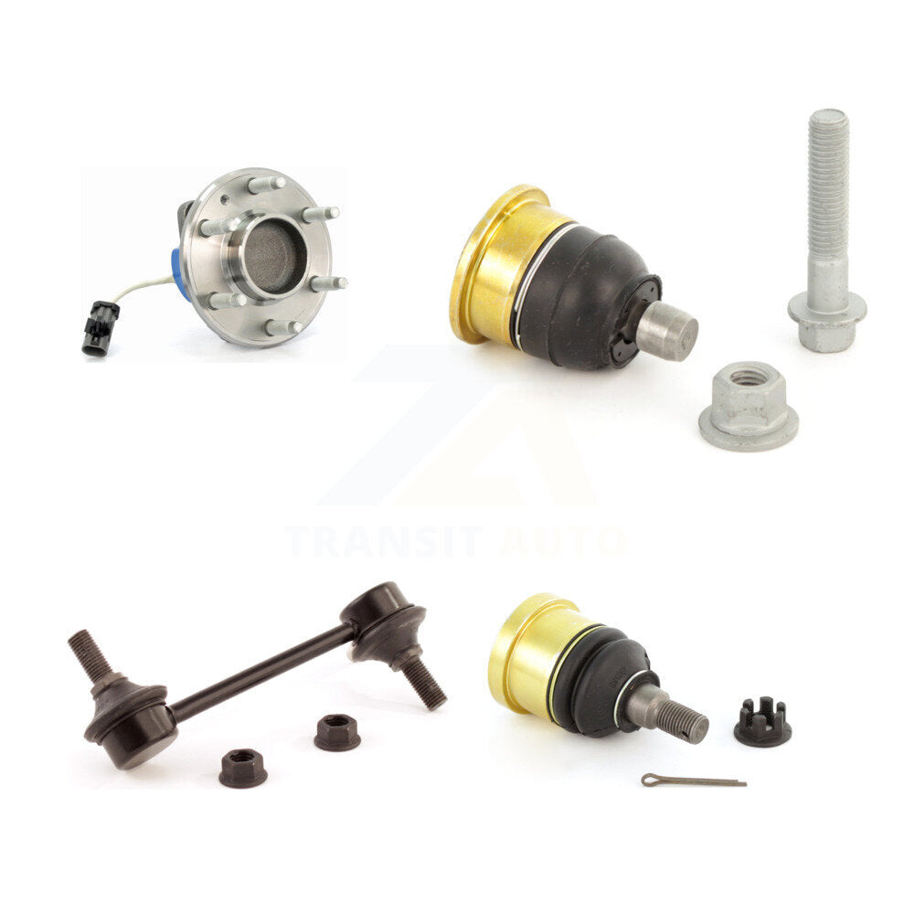Hub Bearing Upper Lower Ball Joint & Link Front Kit For 2004-2007 Cadillac CTS V