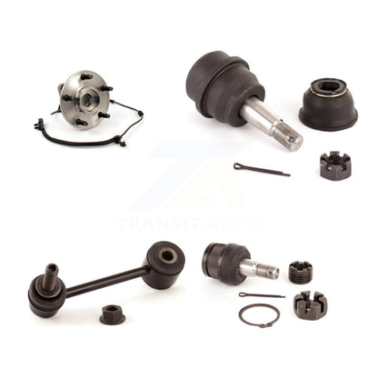 Hub Bearing Upper Lower Ball Joint & Link Front Kit For 2007-2010 Jeep Wrangler