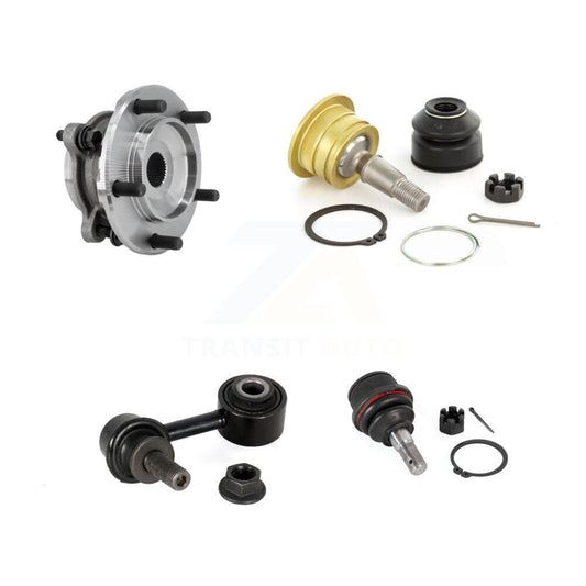 Bearing Upper Lower Ball Joint & Link Front Right Kit For Toyota Tundra Sequoia