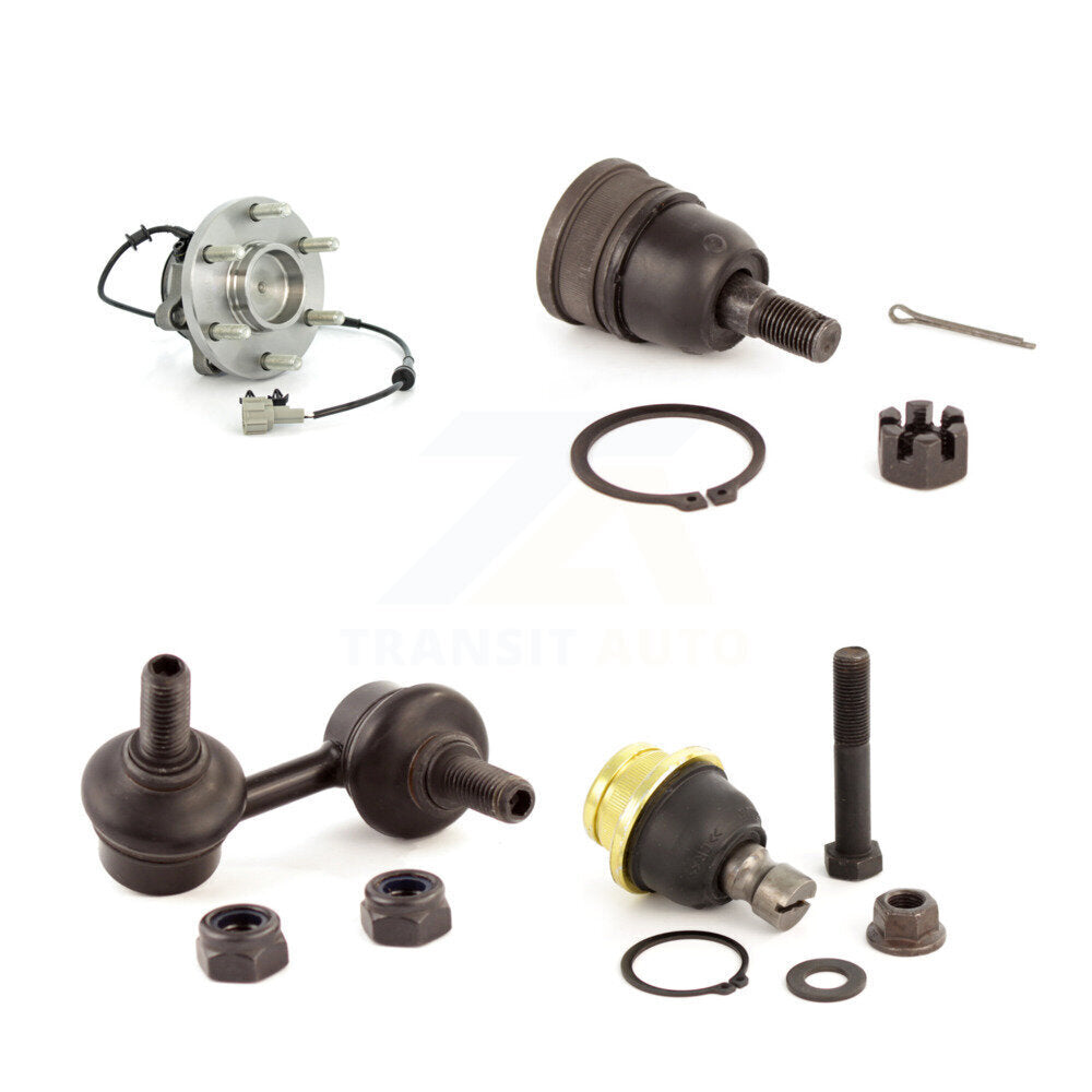 Bearing Upper Lower Ball Joint & Link Front Right Kit For Nissan Frontier Xterra