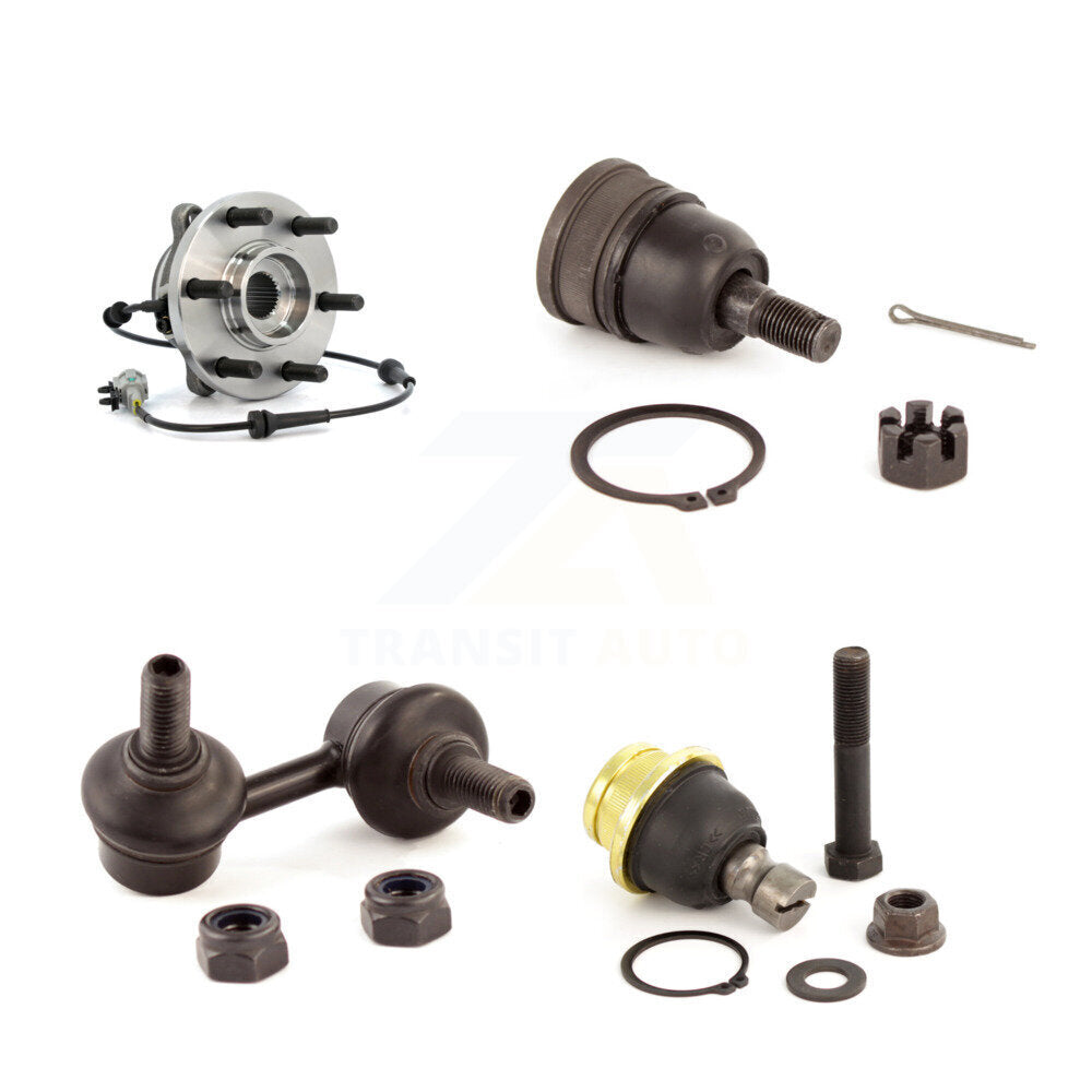 Bearing Upper Lower Ball Joint & Link Front Right Kit For Nissan Frontier Xterra