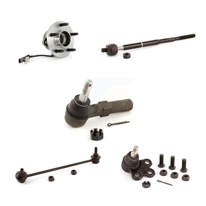 Hub Bearing Lower Ball Joint Tie Rod & Link Front Right Kit (5Pc) For Chevrolet