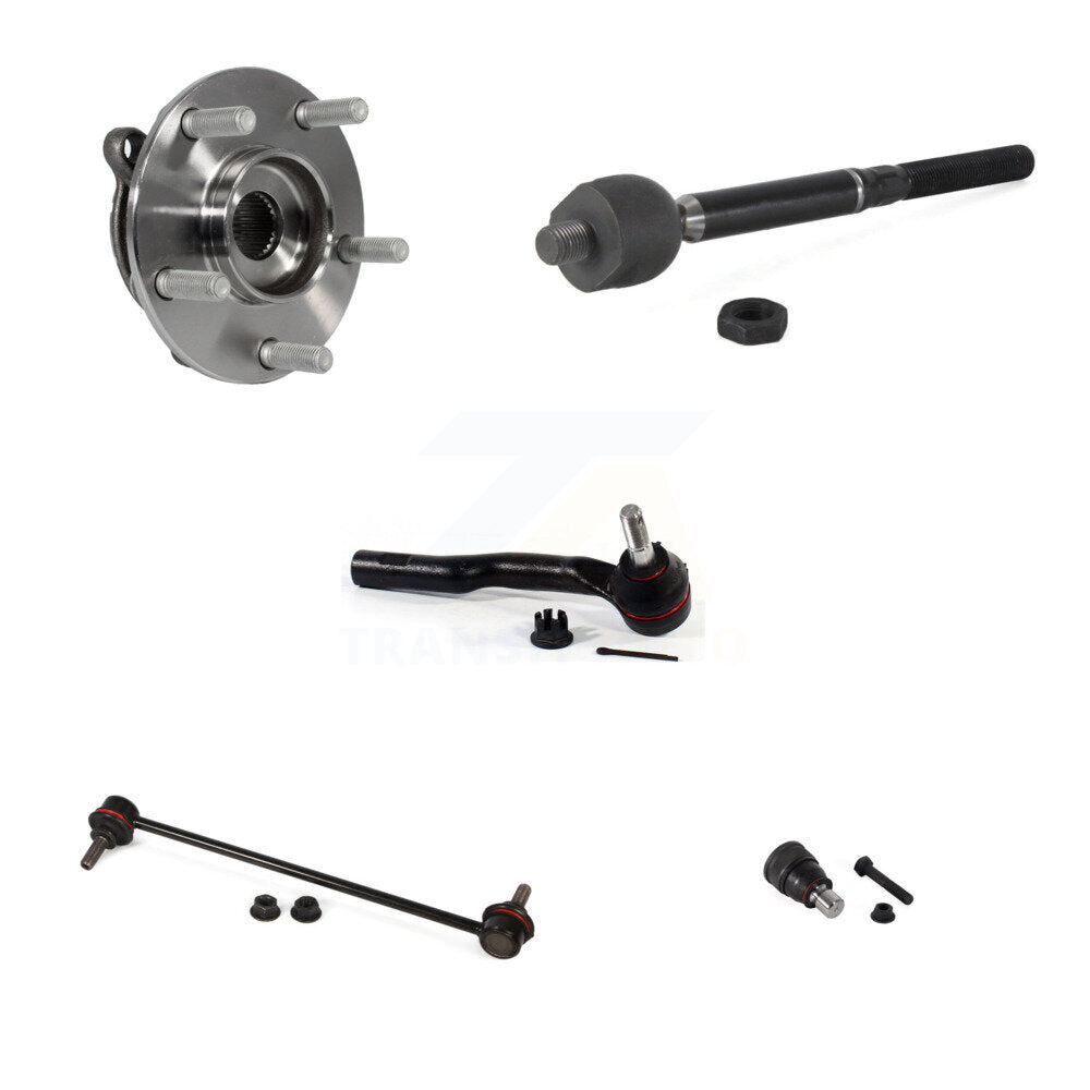 Bearing Lower Ball Joint Tie Rod & Link Front Right Kit (5Pc) For Mazda 3 Sport