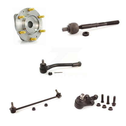 Hub Bearing Lower Ball Joint Tie Rod & Link Front Right Kit (5Pc) For Kia Sedona