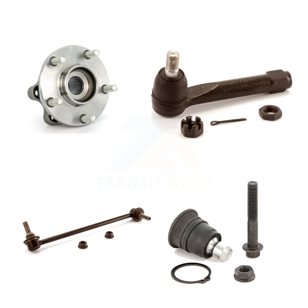Hub Bearing Lower Ball Joint Outer Tie Rod Link Front Right Kit For Nissan Quest