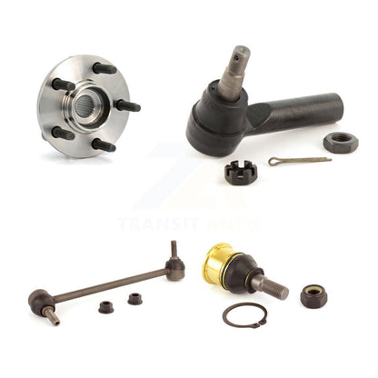 Hub Bearing Lower Ball Joint Outer Tie Rod Link Front Right Kit For Ford Taurus