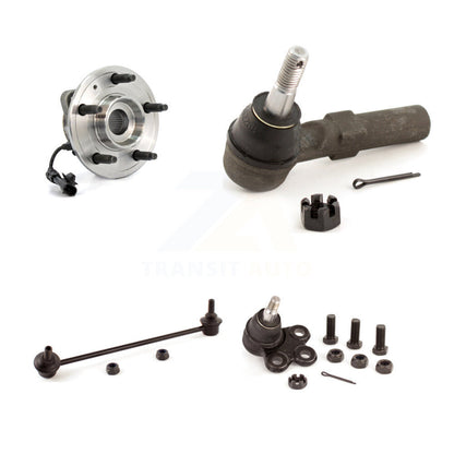 Hub Bearing Lower Ball Joint Outer Tie Rod & Link Front Right Kit For Chevrolet