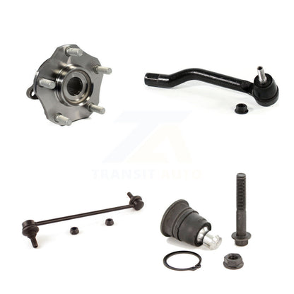 Hub Bearing Lower Ball Joint Outer Tie Rod Link Front Right Kit For Nissan Rogue