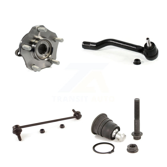 Hub Bearing Lower Ball Joint Outer Tie Rod Link Front Right Kit For Nissan Rogue