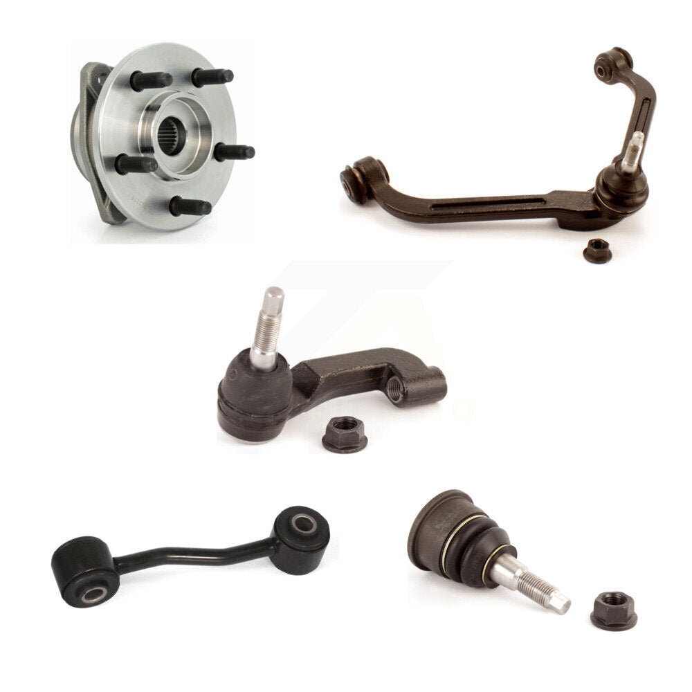 Bearing Upper Control Arm Lower Ball Joint Outer Tie Rod Link Front Left Kit For