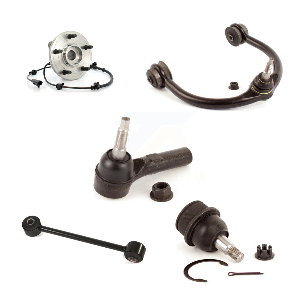 Bearing Upper Arm Lower Ball Joint Outer Tie Rod & Link Front Left Kit For Jeep