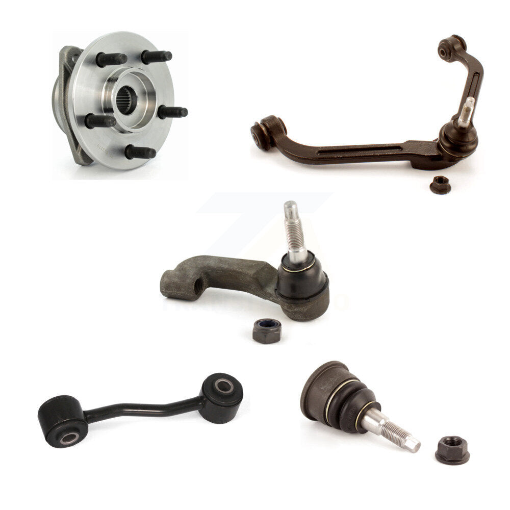 Upper Arm Lower Ball Joint Outer Tie Rod & Link Front Right Kit For Jeep Liberty