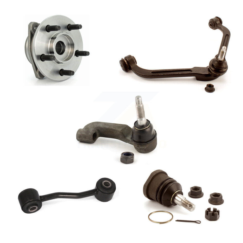 Upper Arm Lower Ball Joint Outer Tie Rod & Link Front Right Kit For Jeep Liberty