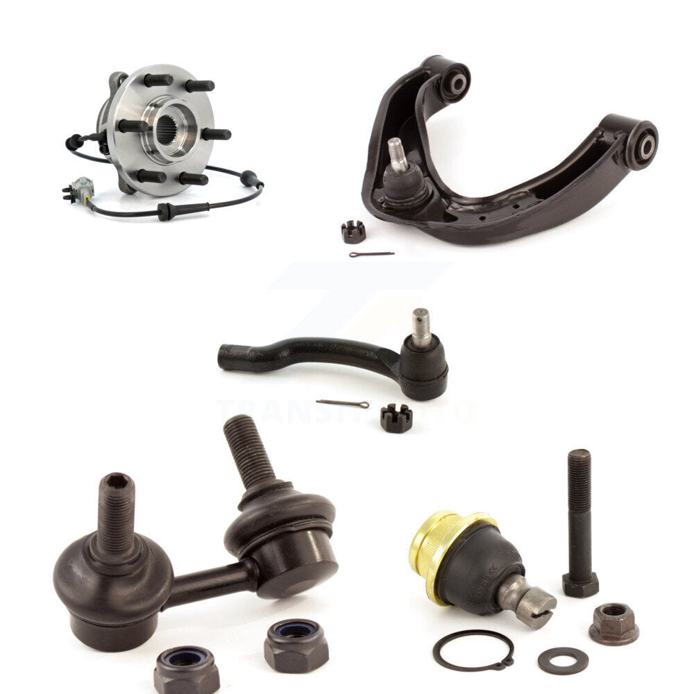 Bearing Upper Arm Lower Ball Joint Outer Tie Rod Link Front Left Kit For Nissan