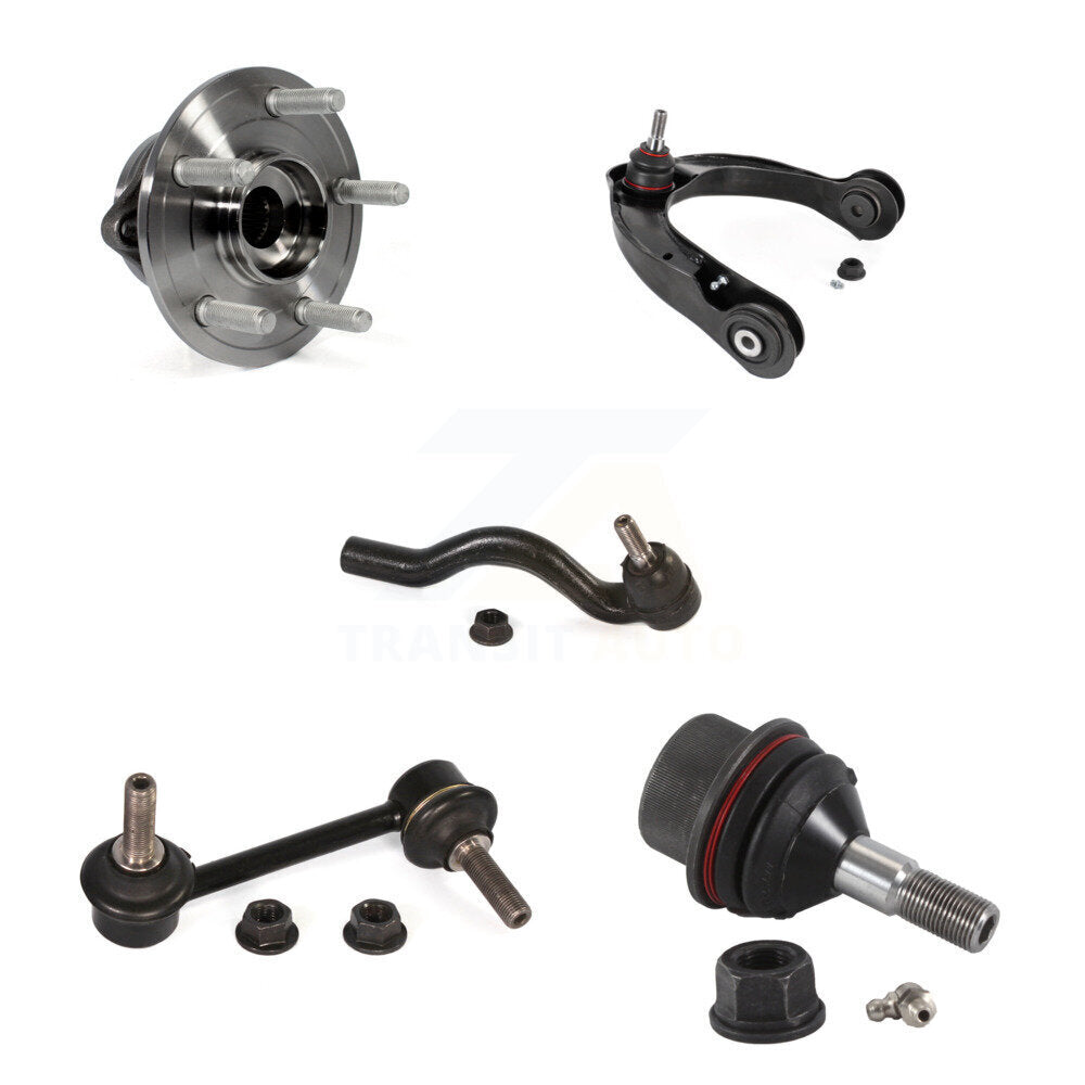 Bearing Upper Arm Lower Ball Joint Outer Tie Rod & Link Front Left Kit For Jeep