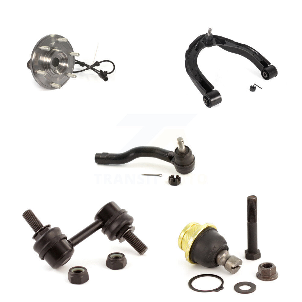 Bearing Upper Arm Lower Ball Joint Outer Tie Rod Link Front Left Kit For Nissan
