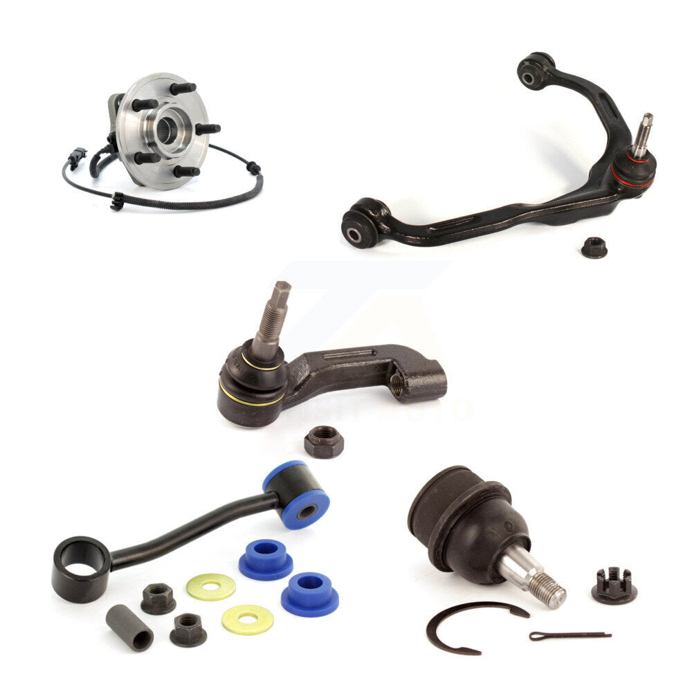 Bearing Upper Arm Lower Ball Joint Outer Tie Rod & Link Front Left Kit For Jeep