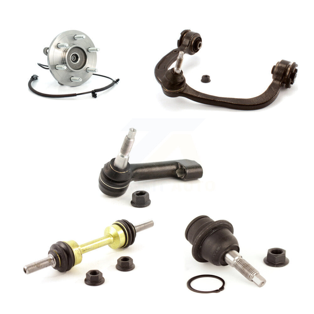 Bearing Upper Arm Lower Ball Joint Outer Tie Rod & Link Front Left Kit For Ford