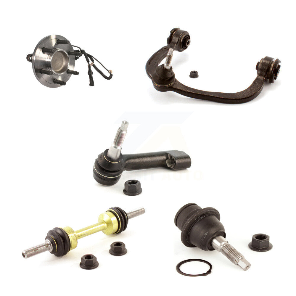 Bearing Upper Arm Lower Ball Joint Outer Tie Rod & Link Front Left Kit For Ford
