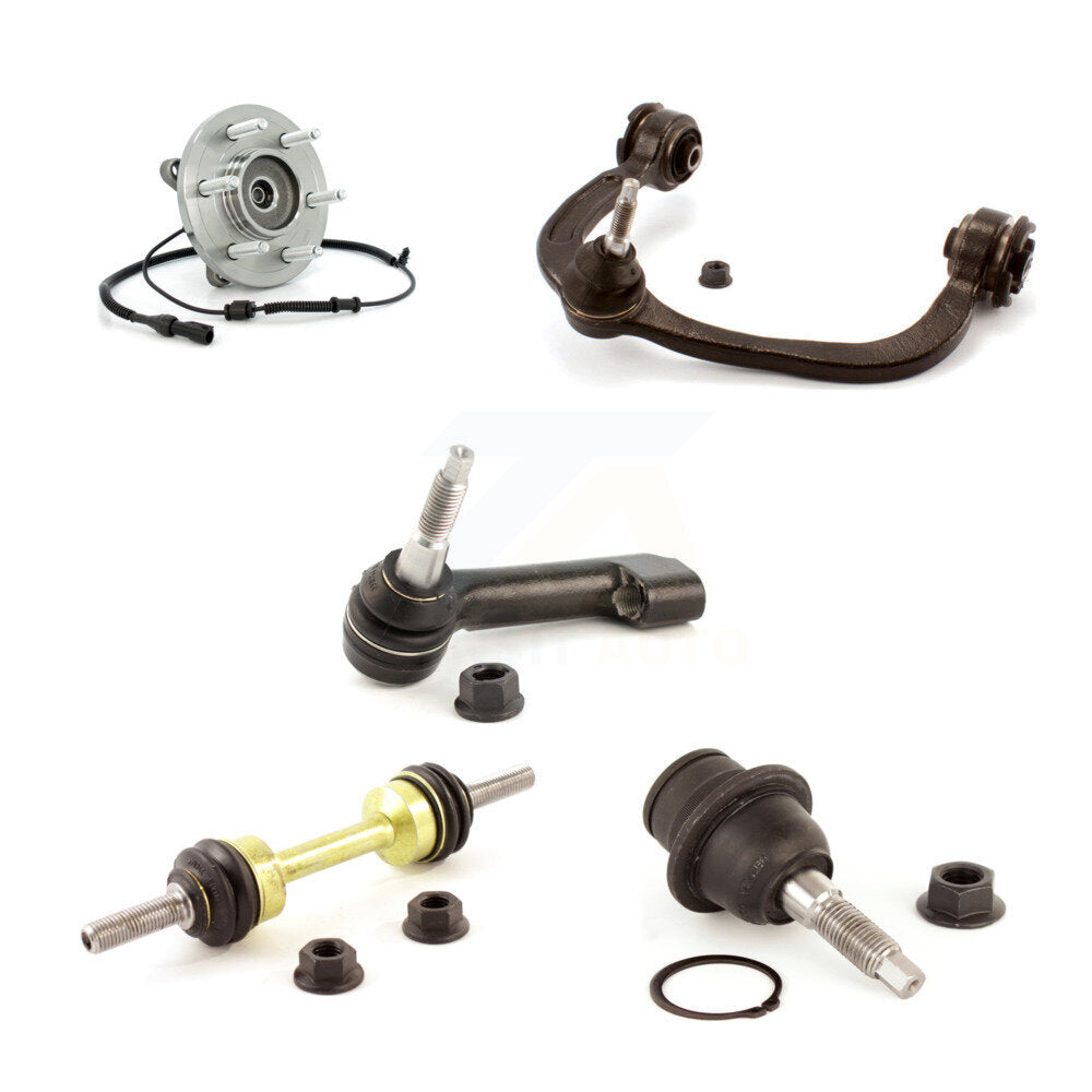 Bearing Upper Arm Lower Ball Joint Outer Tie Rod & Link Front Left Kit For Ford
