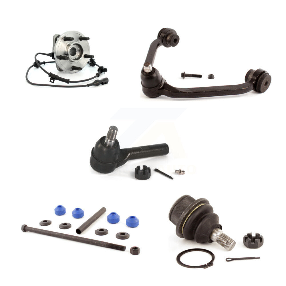 Bearing Upper Arm Lower Ball Joint Outer Tie Rod & Link Front Left Kit For Ford