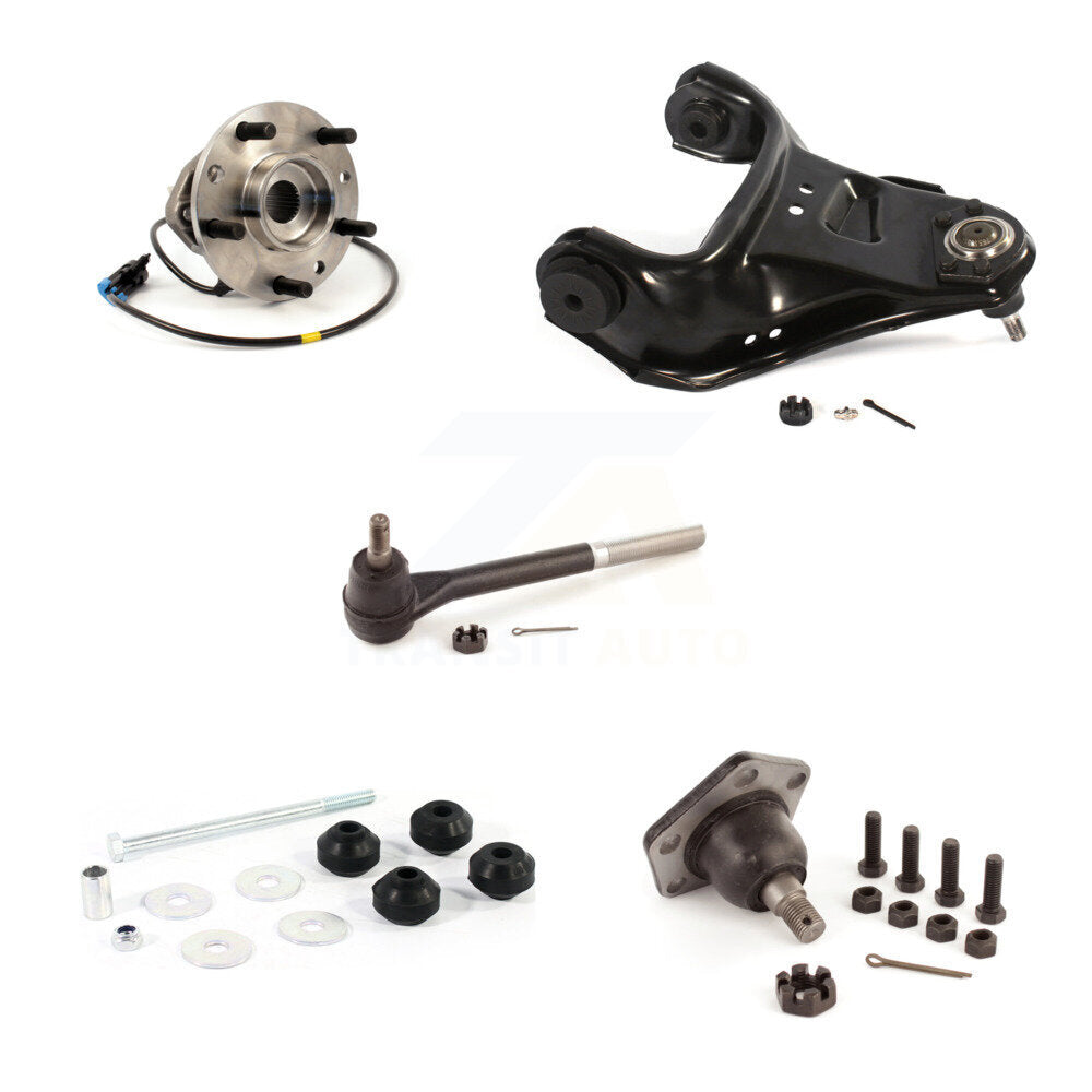 Bearing Upper Arm Lower Ball Joint Outer Tie Rod Link Front Left Kit For GMC S10