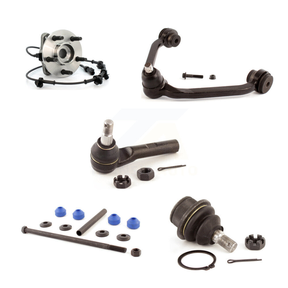 Bearing Upper Arm Lower Ball Joint Outer Tie Rod & Link Front Left Kit For Ford