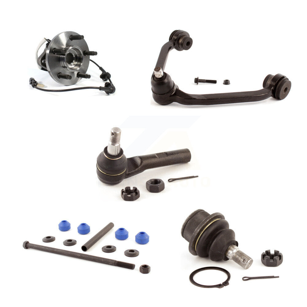 Bearing Upper Arm Lower Ball Joint Outer Tie Rod & Link Front Left Kit For Ford