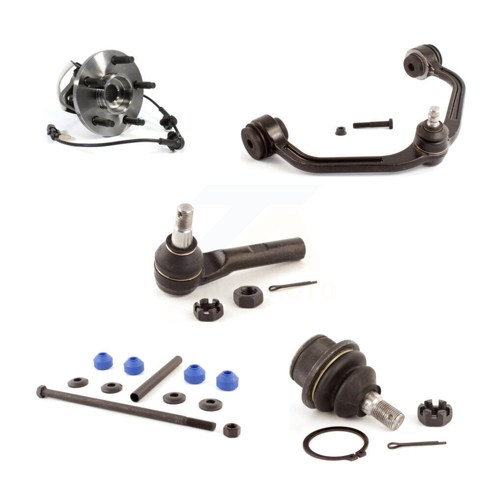 Bearing Upper Arm Lower Ball Joint Outer Tie Rod & Link Front Left Kit For Ford