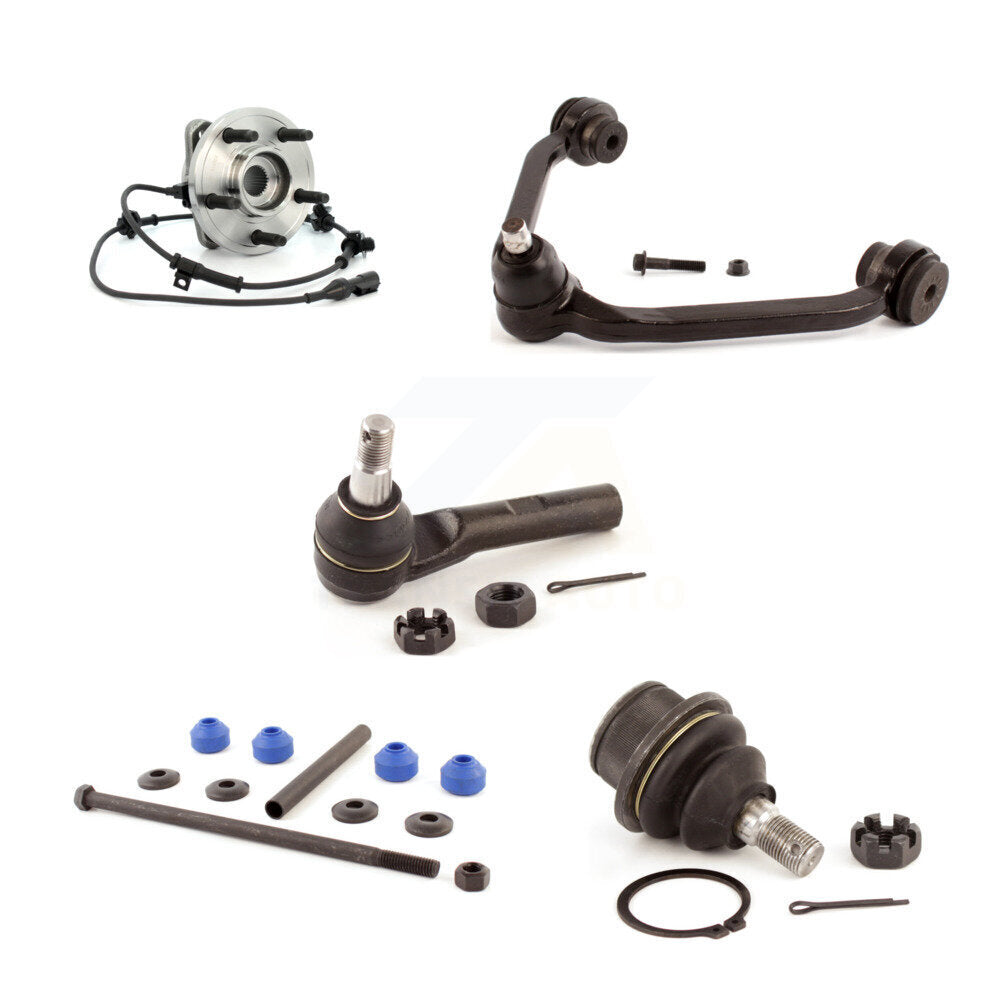Bearing Upper Arm Lower Ball Joint Outer Tie Rod & Link Front Left Kit For Ford