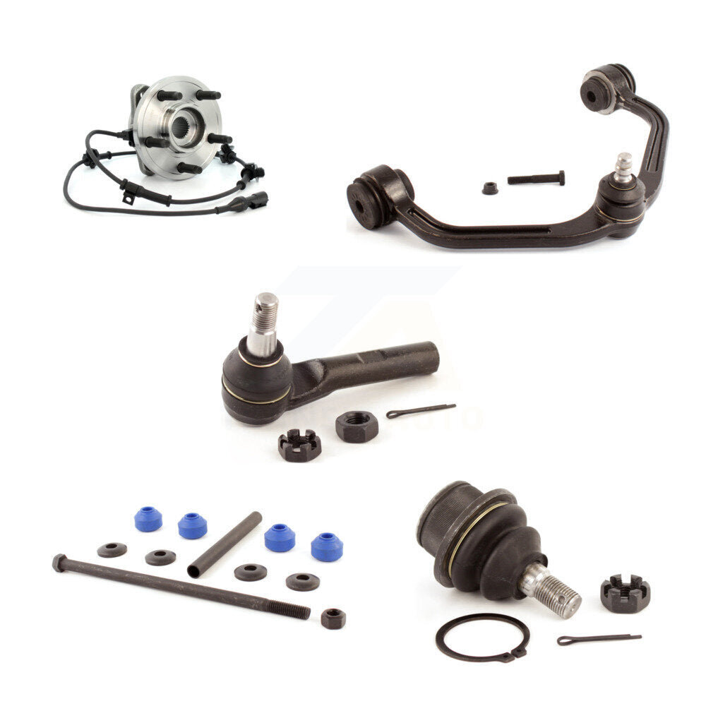 Bearing Upper Arm Lower Ball Joint Outer Tie Rod & Link Front Left Kit For Ford