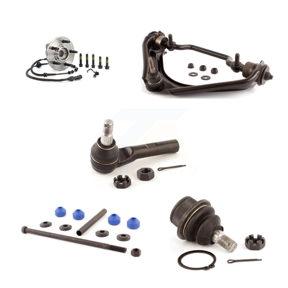 Bearing Upper Arm Lower Ball Joint Outer Tie Rod & Link Front Left Kit For Ford