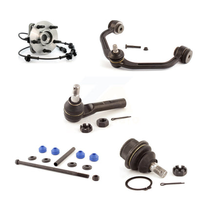 Hub Upper Arm Lower Ball Joint Outer Tie Rod Link Front Right Kit (5Pc) For Ford