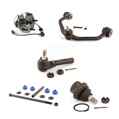 Hub Upper Arm Lower Ball Joint Outer Tie Rod Link Front Right Kit (5Pc) For Ford