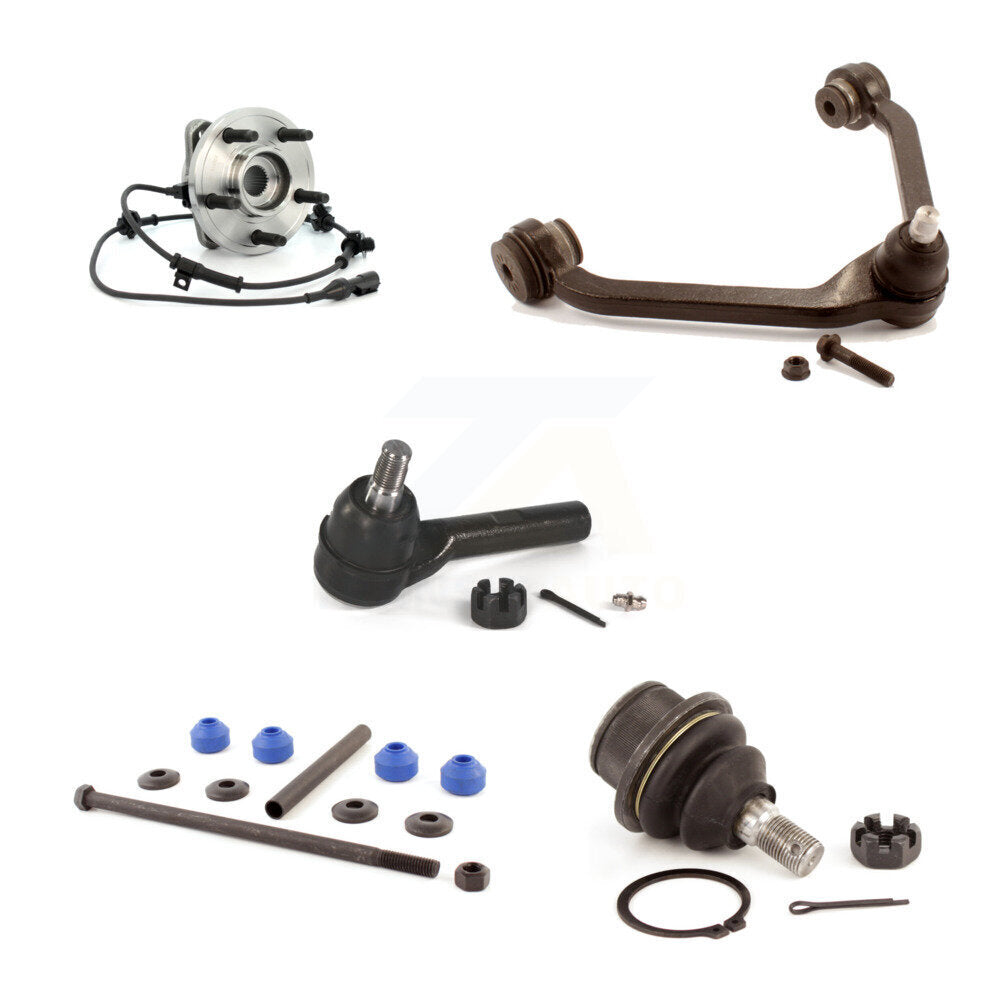 Upper Control Arm Lower Ball Joint Outer Tie Rod & Link Front Right Kit For Ford