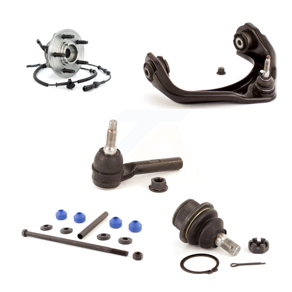 Hub Upper Arm Lower Ball Joint Outer Tie Rod Link Front Right Kit (5Pc) For Ford