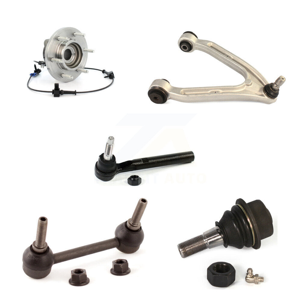 Hub Upper Arm Lower Ball Joint Outer Tie Rod Link Front Right Kit For Hummer H3