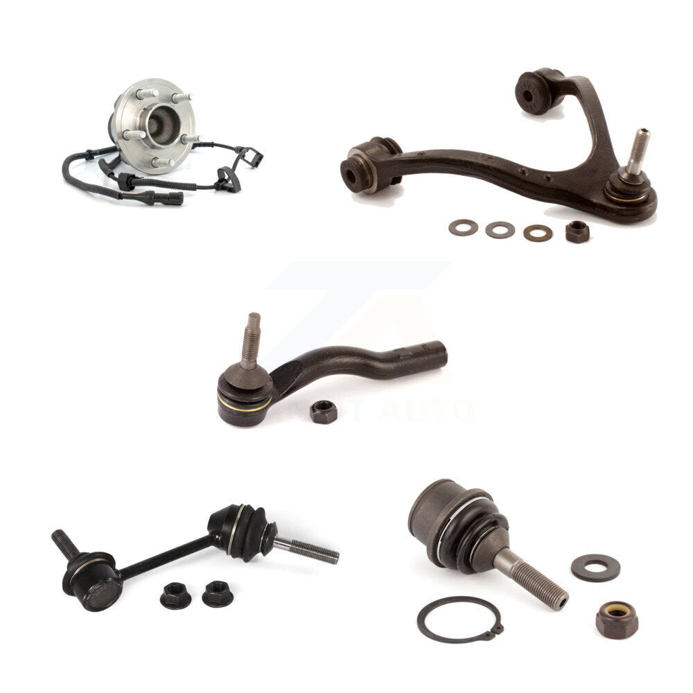 Upper Arm Lower Ball Joint Outer Tie Rod Link Front Right Kit (5Pc) For Ford Car
