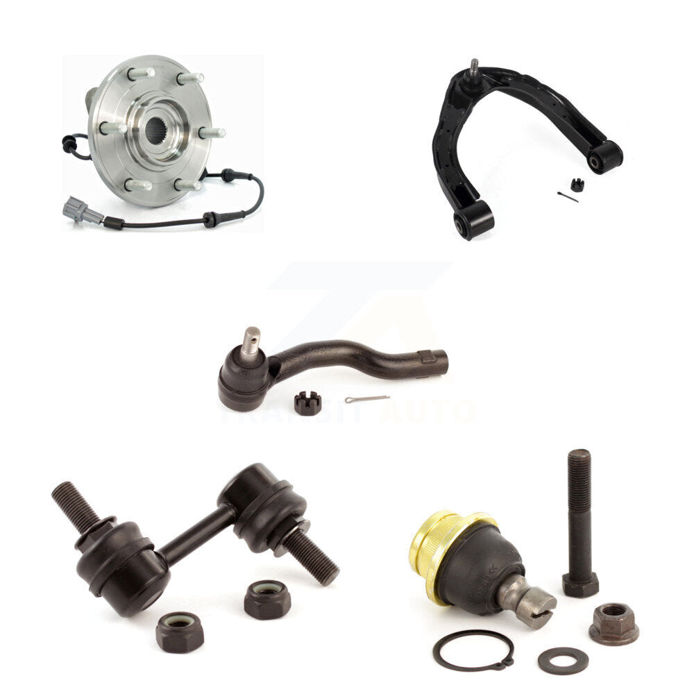 Upper Control Arm Lower Ball Joint Outer Tie Rod Link Front Right Kit For Nissan